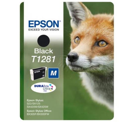 Epson T1281 Blekhylki - Svart