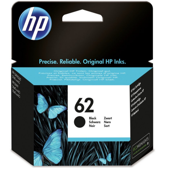 HP NO62 svart blekhylki