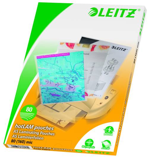 Leitz plöstunarvasi A5 80mic (100)