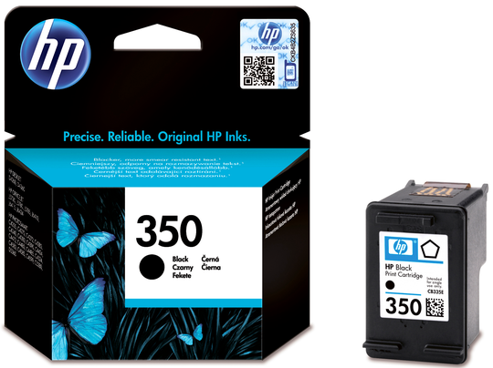 HP 350 Blekhylki - Svart