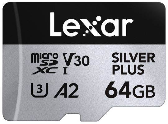 Lexar 64GB microSDXC Silver Plus (V30)