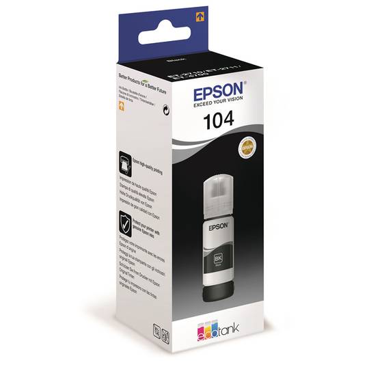 Epson EcoTank T104 blekbrúsi - Svartur