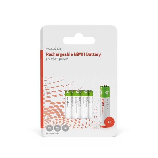 AAA hleðslurafhlöður 4stk 950mAh