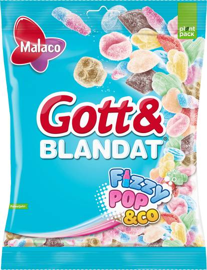 Malaco Gott og Blandat FizzyPop 550g