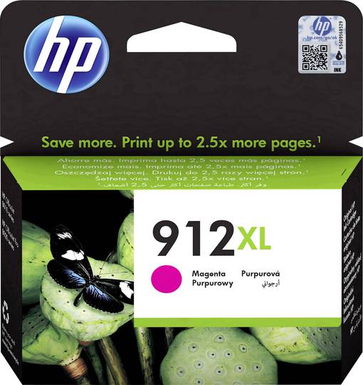 HP 912XL blekhylki - rautt