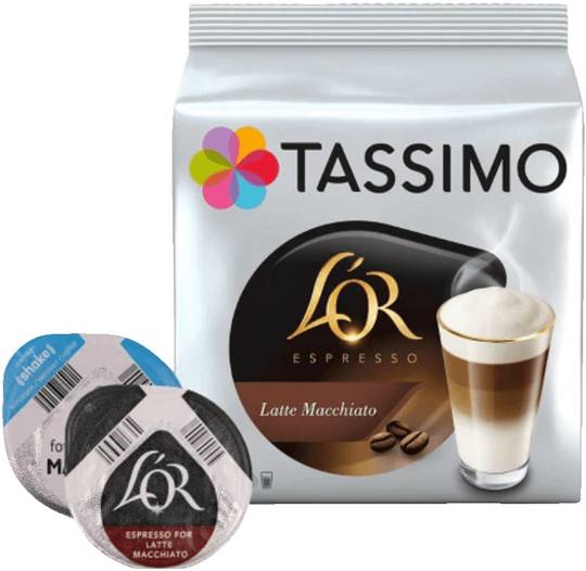 Tassimo L'Or Latte Macchiato kaffi - 16 hylki
