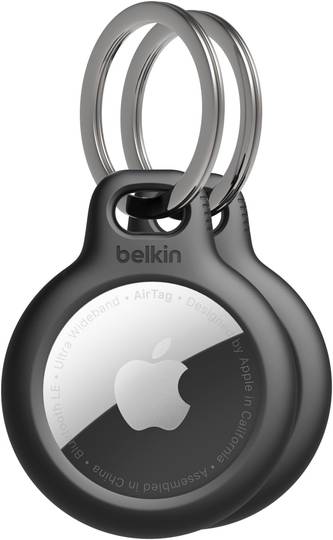 Belkin Secure lyklakippa fyrir AirTag 2stk - Svört