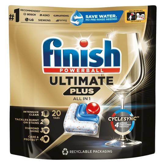 Finish Gold Ultimate All-in-One uppþvottavélatöflur - 20 stk