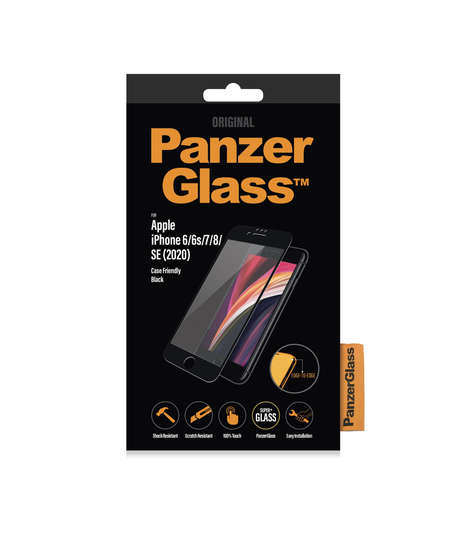 PanzerGlass iPhone 6/6s/7/8/SE (2020) Töskuvænt - Svart