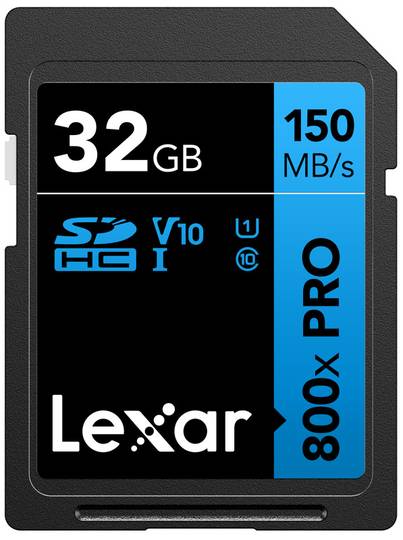 Lexar 800x 32GB SDHC Pro (V10)