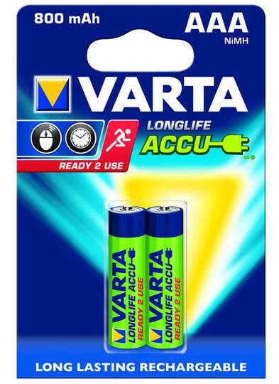 Varta AAA hleðslurafhlöður (800mAh)