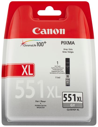 Canon CLI-551GY XL blekhylki - Grátt