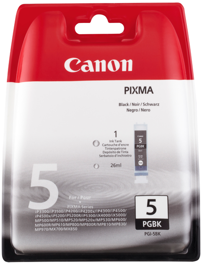 Canon PGI-5BK blekhylki - Svart