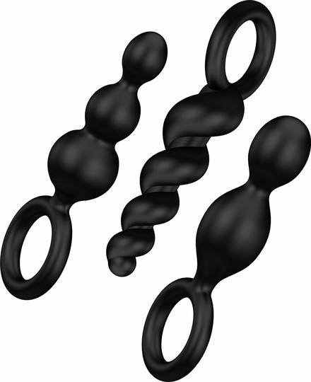 Satisfyer Booty Call rassaörvarar - Svartir