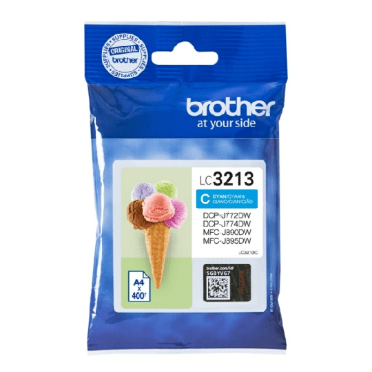 Brother LC3213 blekhylki - Blátt