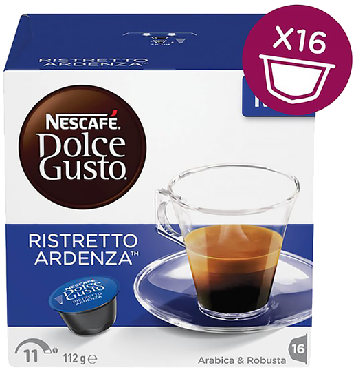 Dolce Gusto Ristretto Ardenza kaffi - 16 hylki