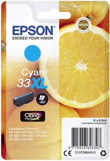 Epson 33XL blekhylki - Blátt
