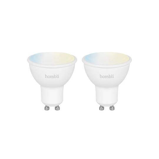 Hombli hvít snjallpera - 5W GU10 - 2stk