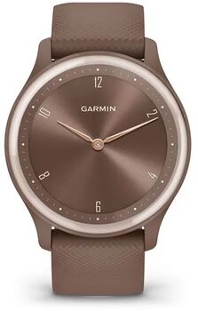Garmin Vivomove Sport Hybrid snjallúr - Cocoa / Ferskjugyllt