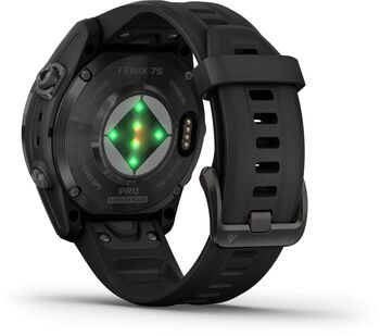 Garmin Fēnix 7S Pro Sapphire Solar snjallúr 42mm - DLC Titanium / Svart 