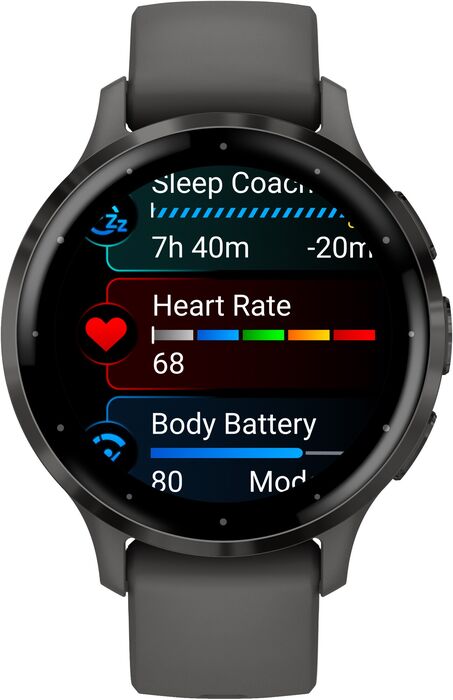 Garmin Venu 3S snjallúr - Grátt Pebble / Slate