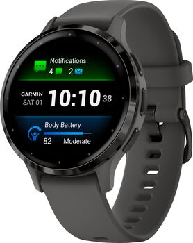 Garmin Venu 3S snjallúr - Grátt Pebble / Slate 