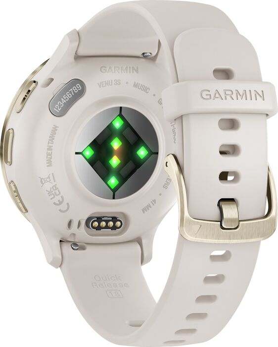 Garmin Venu 3S snjallúr - Ivory / Gyllt