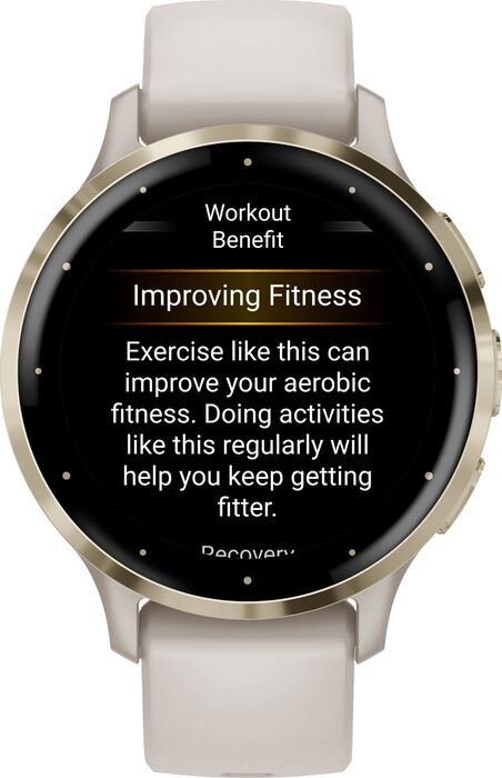 Garmin Venu 3S snjallúr - Ivory / Gyllt