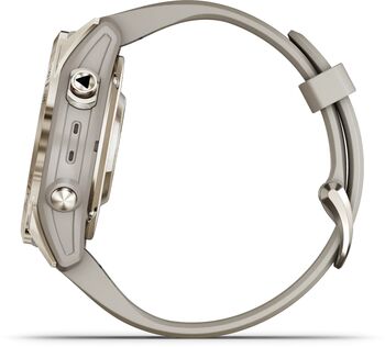Garmin epix Pro (Gen 2) Sapphire snjallúr 42mm - Gyllt / Drapplitað 