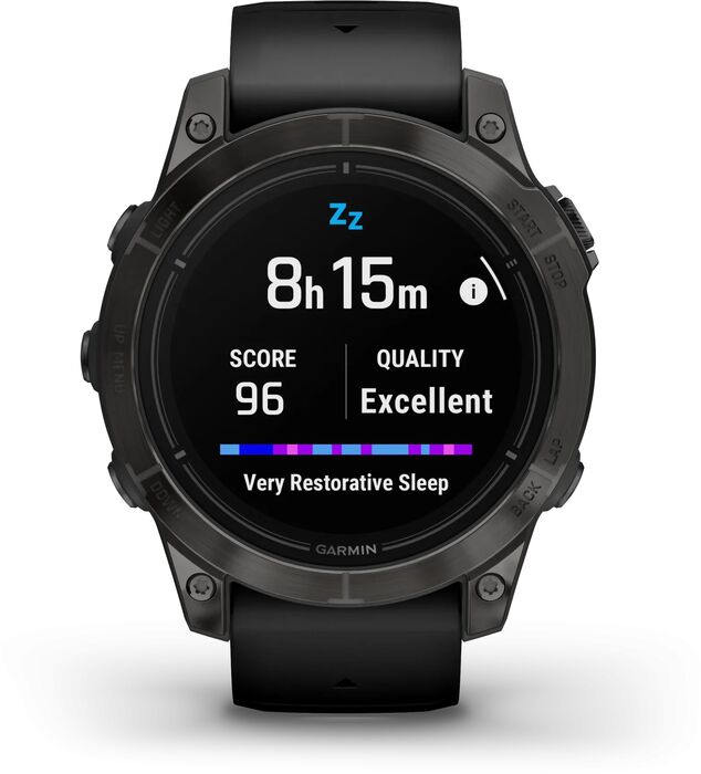 Garmin epix Pro (Gen 2) Sapphire snjallúr 47mm - DLC Titanium / Svart