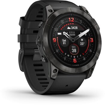 Garmin epix Pro (Gen 2) Sapphire snjallúr 51mm - DLC Titanium / Svart 