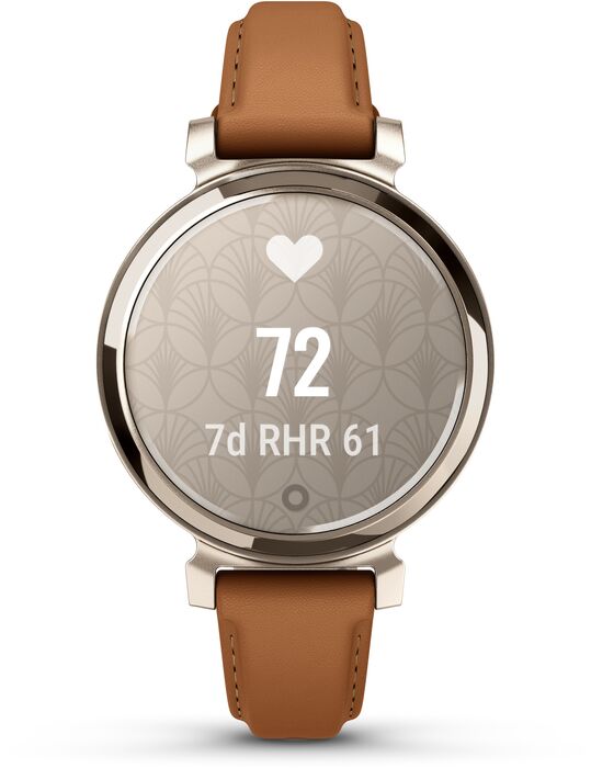 Garmin Lily 2 snjallúr - Brúnt/Gyllt leður