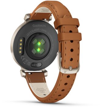 Garmin Lily 2 snjallúr - Brúnt/Gyllt leður