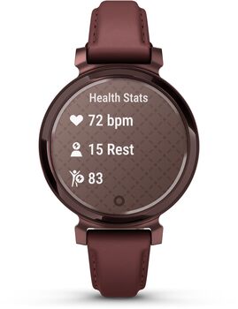 Garmin Lily 2 snjallúr - Mórber/Brons leður
