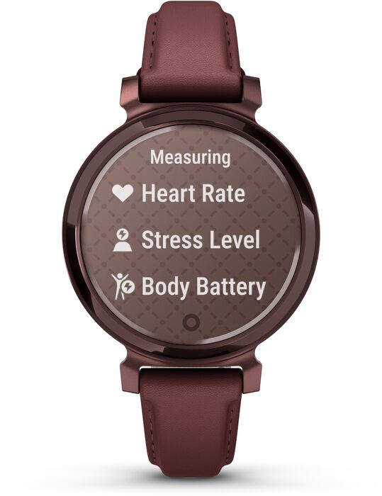Garmin Lily 2 snjallúr - Mórber/Brons leður