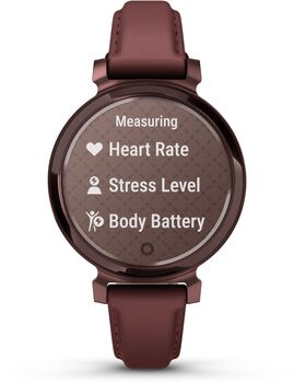 Garmin Lily 2 snjallúr - Mórber/Brons leður