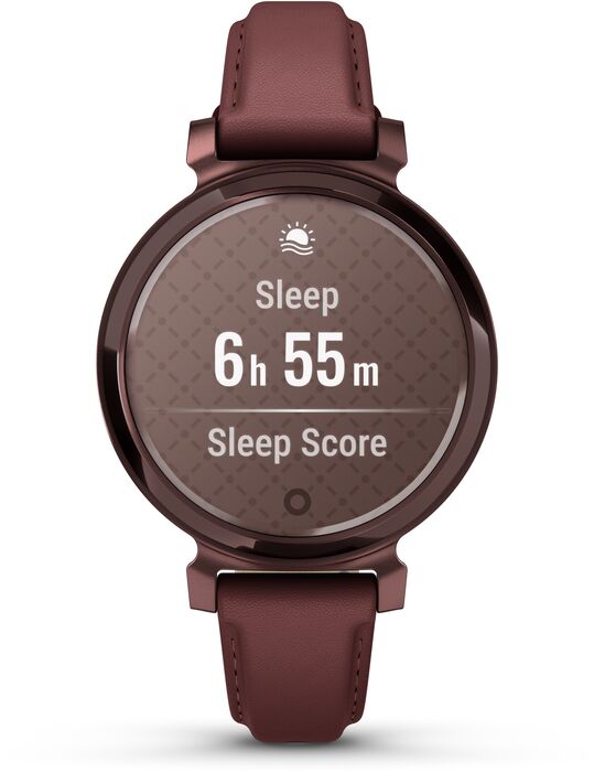 Garmin Lily 2 snjallúr - Mórber/Brons leður
