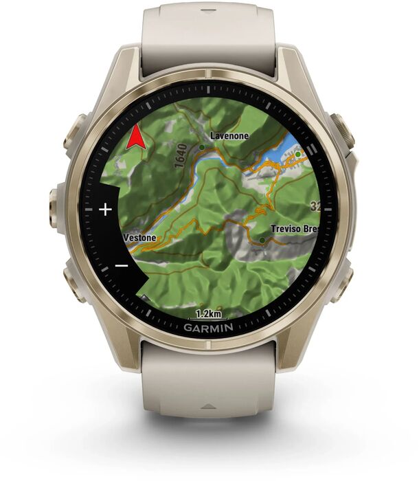 Product image not available for Garmin Fenix 8 43mm AMOLED Sapphire - Gyllt / Grátt