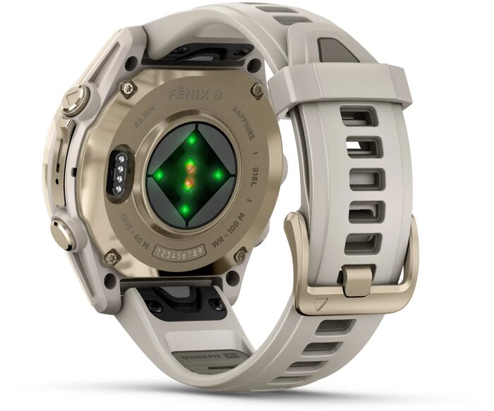 Product image not available for Garmin Fenix 8 43mm AMOLED Sapphire - Gyllt / Grátt