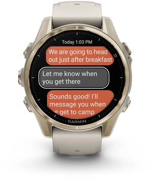 Product image not available for Garmin Fenix 8 43mm AMOLED Sapphire - Gyllt / Grátt