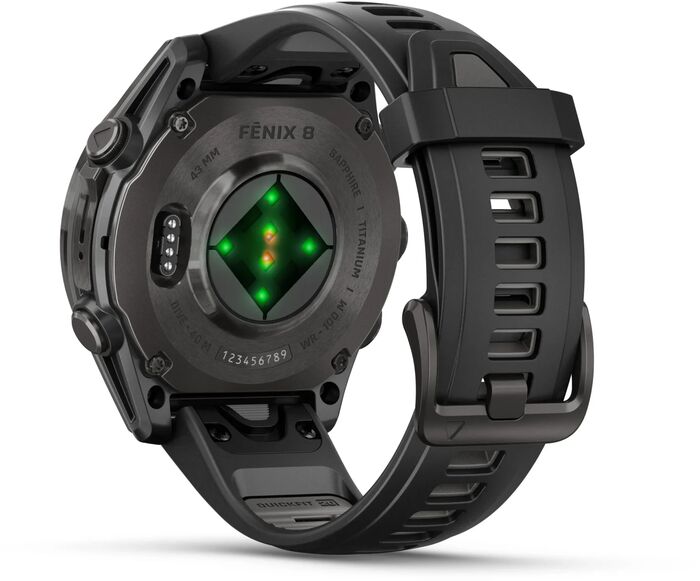 Garmin Fenix 8 43mm AMOLED Sapphire - Svart