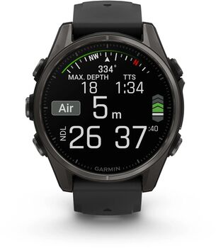 Garmin Fenix 8 43mm AMOLED Sapphire - Svart