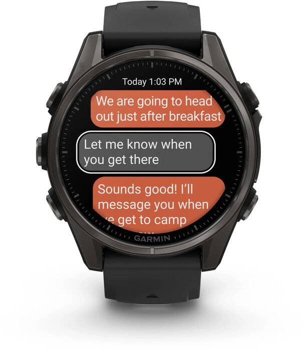 Garmin Fenix 8 43mm AMOLED Sapphire - Svart