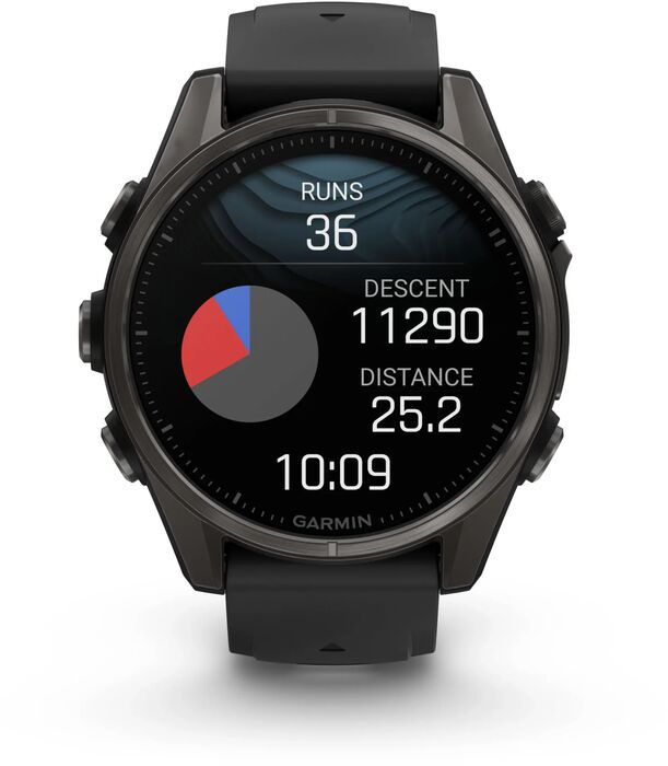 Garmin Fenix 8 43mm AMOLED Sapphire - Svart