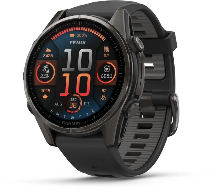 Garmin Fenix 8 43mm AMOLED Sapphire - Svart