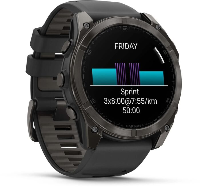 Garmin Fenix 8 51mm AMOLED Sapphire - Svart