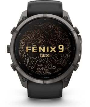 Garmin Fenix 9 Pro 51mm snjallúr - Grátt/Svart