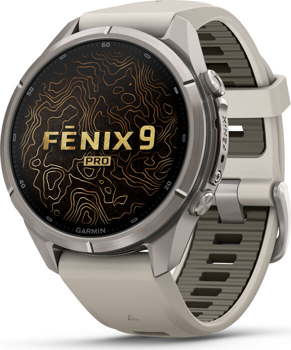 Garmin Fenix 9 43mm snjallúr - Títaníum