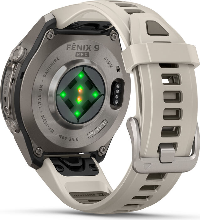 Garmin Fenix 9 43mm snjallúr - Títaníum