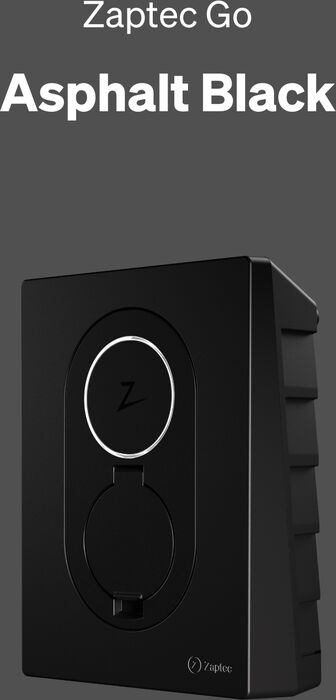 Zaptec Go hleðslustöð fyrir bíl - Svört 